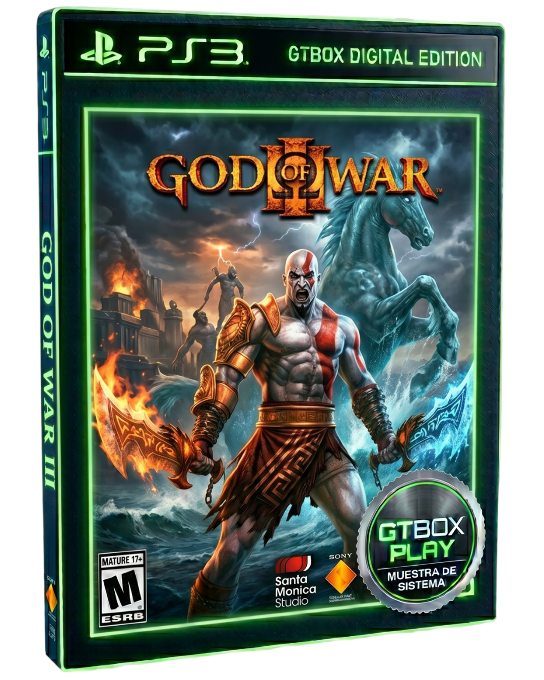 Carátula de God of War III para GTBOX Play